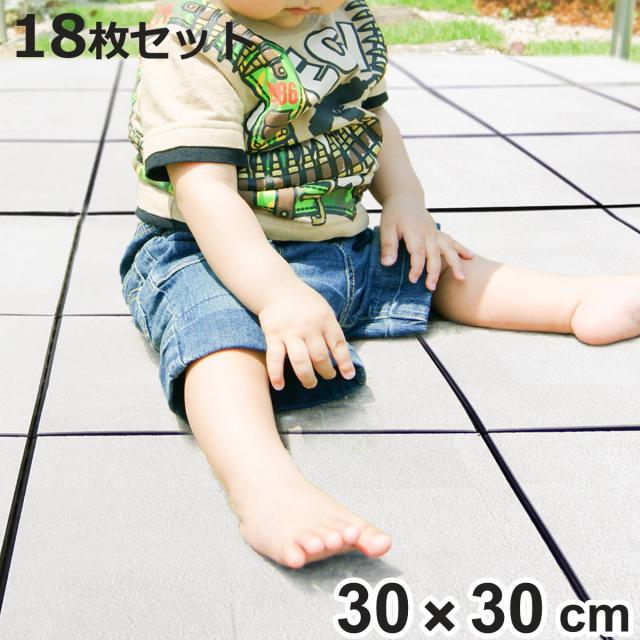パネル ジョイント遮熱パネル 30×30cm 18枚セット （ ジョイントマット 遮熱 マット 30cm 18枚 ジョイント式タイル 日本製 遮熱タイル ジョイント ベランダ パネル バルコニー タイル タイルマット 省エネ ）の通販は
