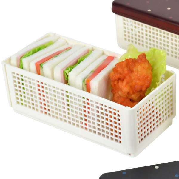 お弁当箱　サンドイッチケース　Have　a　Lunch　ドット　ランチベーカリー　折りたたみ式 （ ランチボックス おにぎり おむすび 弁当箱 ｜au  PAY マーケット