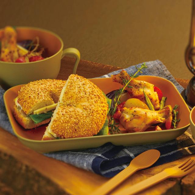 ランチプレート 24cm YAMAWARAU 同色5枚セット （ 食洗機対応 電子