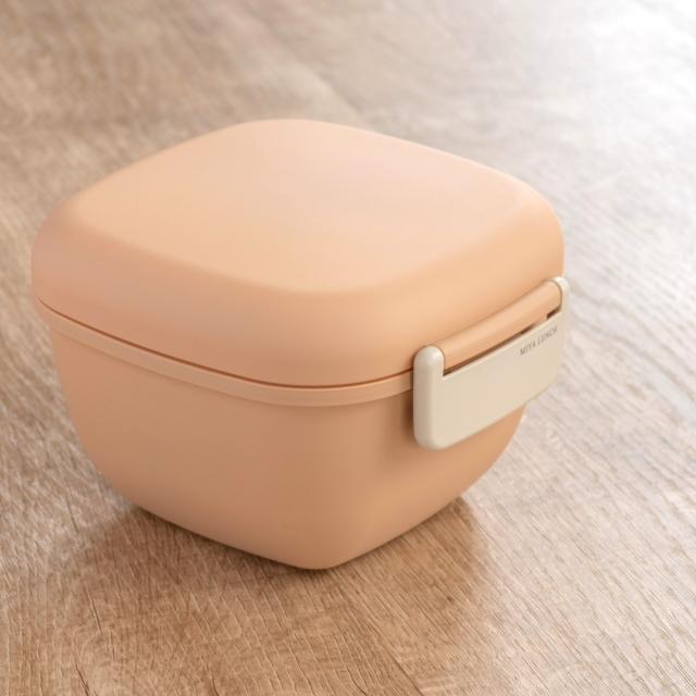 弁当箱 2段 600ml MIYA LUNCH スクウェアランチ くすみカラー （ お