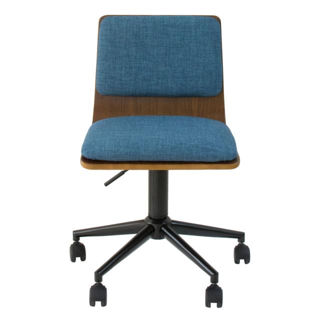 チェア/オフィスチェア 【ブラウン】 張地：ファブリック HOMEチェア/オフィスチェア 【ブラウン】 張地：ファブリック