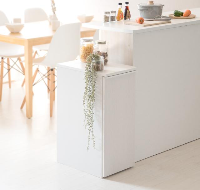 ゴミ箱 木製 45L 引出し式 ドロワーダストボックス （ ごみ箱 45リットル 家具調 木目 インテリア 袋 見えない 分別 キッチン リビング NotT ノット ダストボックス キャスター付 ゴミ箱 ふた付き ゴミ箱 45リットル ゴミ箱 おしゃれ）_15