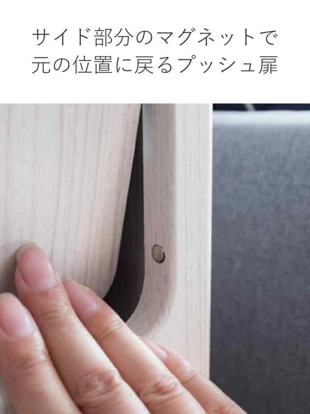 ゴミ箱 40L 2段ダストボックス Empro （ おしゃれ 分別 スリム 分別ゴミ箱 ダストボックス 2段 蓋付き 蓋付きゴミ箱 キッチン リビング 木製 キッチンゴミ箱 スリムゴミ箱 幅25 2分別 袋が見えない 袋 見えない ふた付き ）_13