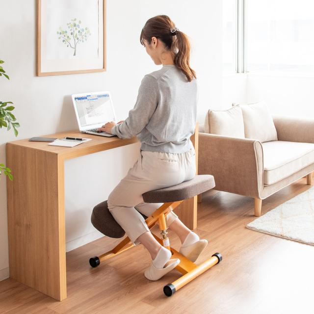 学習チェア 椅子 ナチュラルフレーム 補助クッションなしタイプ プロポーションチェアキッズ （ 学習椅子 子ども キッズ 姿勢 高さ調節 天然木 勉強椅子 集中力 リビング学習 キャスター付き 無段階調節 学習机 イス いす ）_13