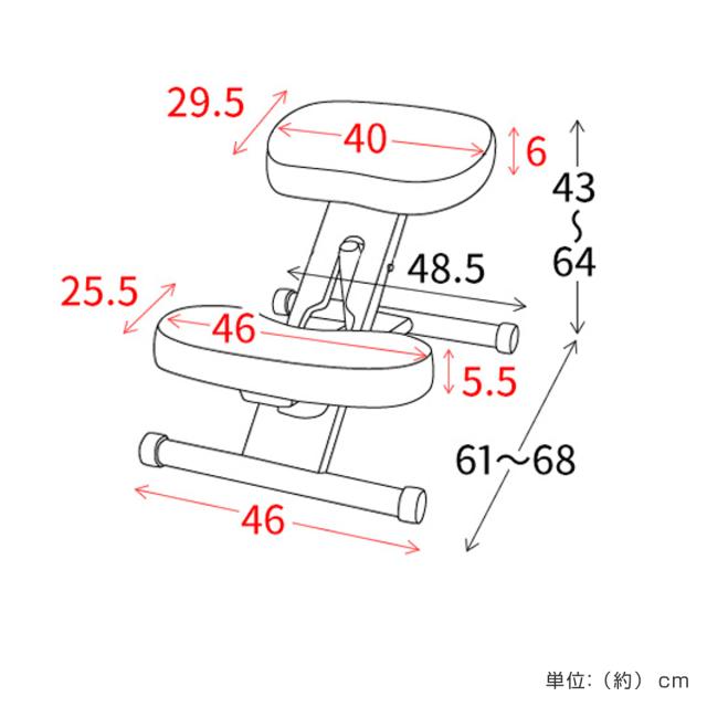 学習チェア 椅子 ナチュラルフレーム 補助クッションなしタイプ プロポーションチェアキッズ （ 学習椅子 子ども キッズ 姿勢 高さ調節 天然木 勉強椅子 集中力 リビング学習 キャスター付き 無段階調節 学習机 イス いす ）_3