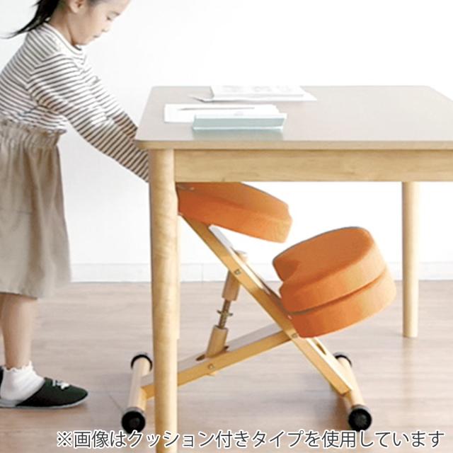 学習チェア 椅子 ナチュラルフレーム 補助クッションなしタイプ プロポーションチェアキッズ （ 学習椅子 子ども キッズ 姿勢 高さ調節 天然木 勉強椅子 集中力 リビング学習 キャスター付き 無段階調節 学習机 イス いす ）_9