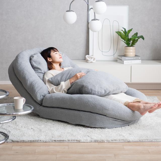 座椅子 1人用 大判サイズ 3way リクライニング18段階 ふわとろソファ 座椅子 1人用 大判サイズ 3way リクライニング18段階 ふわとろソファ