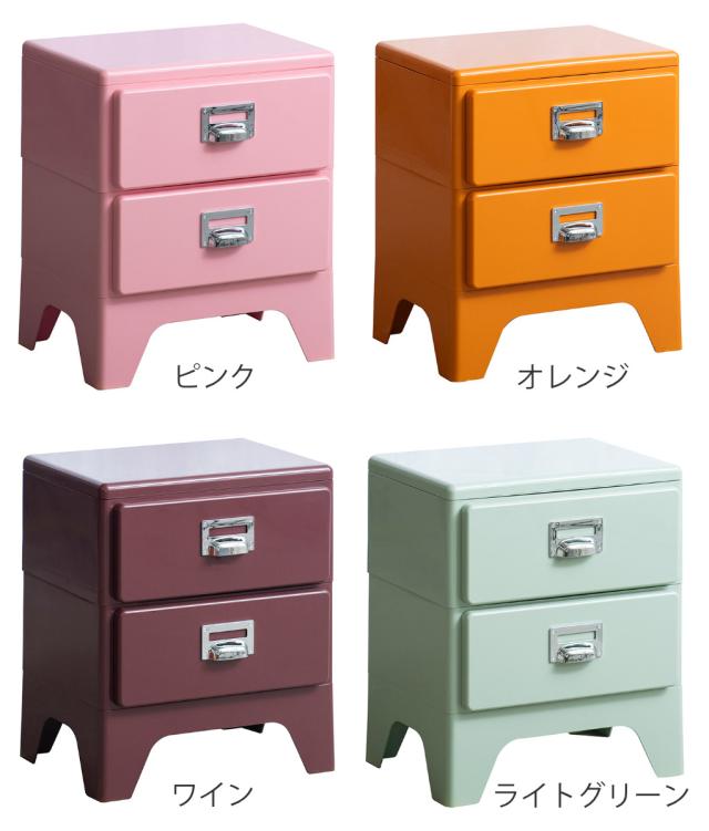 チェスト 2段 多段チェスト Cran 幅39.5×奥行31×高さ48cm プラスチック