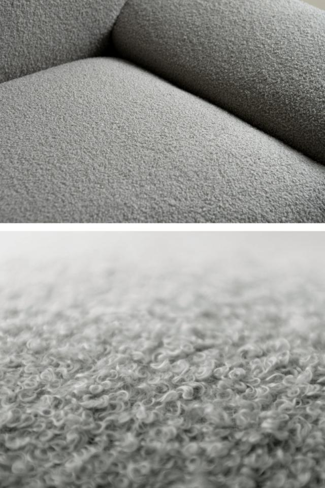 ソファ 幅148cm 2人掛け Meissa Signature Studio （ リビングソファ sofa ブークレ コーデュロイ ウレタン ポケットコイル 座面 広い 完成品 クッション付き 木脚 天然木 ダイニングソファ ソファー ファブリック ）_10
