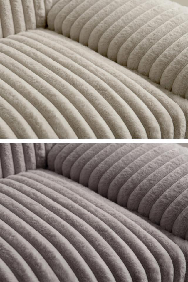 ソファ 幅148cm 2人掛け Meissa Signature Studio （ リビングソファ sofa ブークレ コーデュロイ ウレタン ポケットコイル 座面 広い 完成品 クッション付き 木脚 天然木 ダイニングソファ ソファー ファブリック ）_11