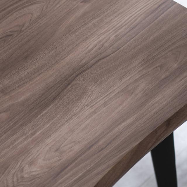 ダイニングテーブル 幅140cm 4人掛け 木製 Trento Signature Studio （ テーブル 食卓テーブル 一枚板風 4人用 机 長方形 奥行90cm 食卓机 天板 メラミン樹脂加工 木目調 ダイニング 食卓 八の字型 スチール脚 アジャスター付き ）_17