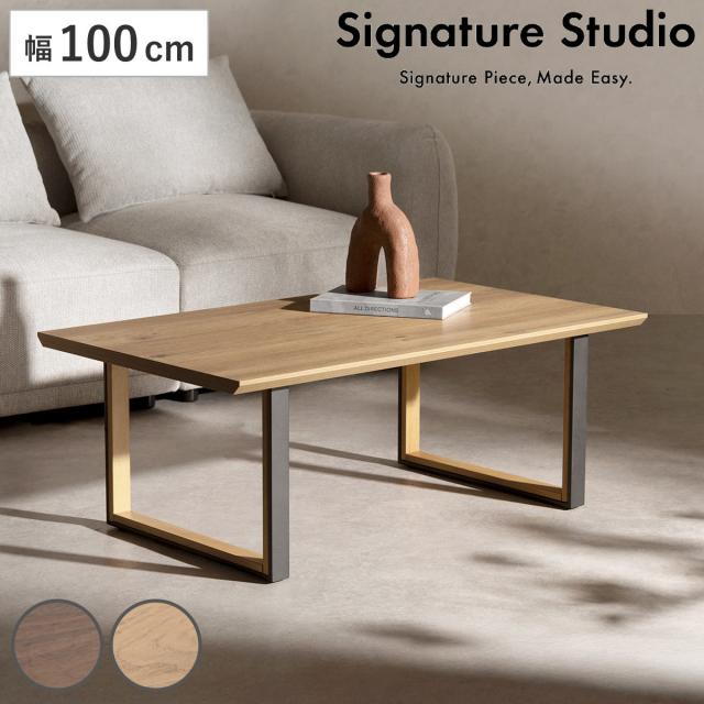 置き目速見表 幅100糎 Roano Signature Studio 真っただ中速見表 （ 速見表 机 矩形 リビング速見表 肌理調 水 キズ 揺るぎ無い メラミン天板 リビング 珈琲速見表 スチール写真 奥ふかさ60糎 ロの字脚 ）