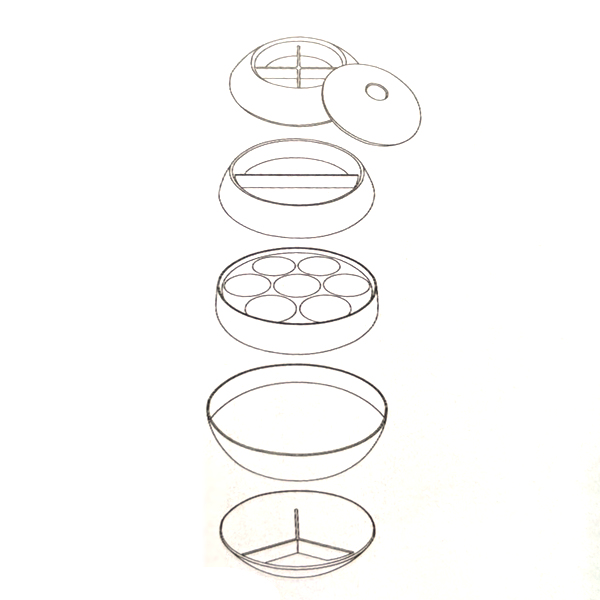 お重 5段 珠型御節五段重 大 M.STYLE URUSHI 漆石 食器 磁器 有田焼 日本製 （ 食洗機対応 重箱 丸 球体 五段 仕切り 漆 おせち 有田 正月 お重箱 球 仕切り付き 高級 漆塗り おせち料理 和食 おしゃれ 和モダン 和食器 ）_4