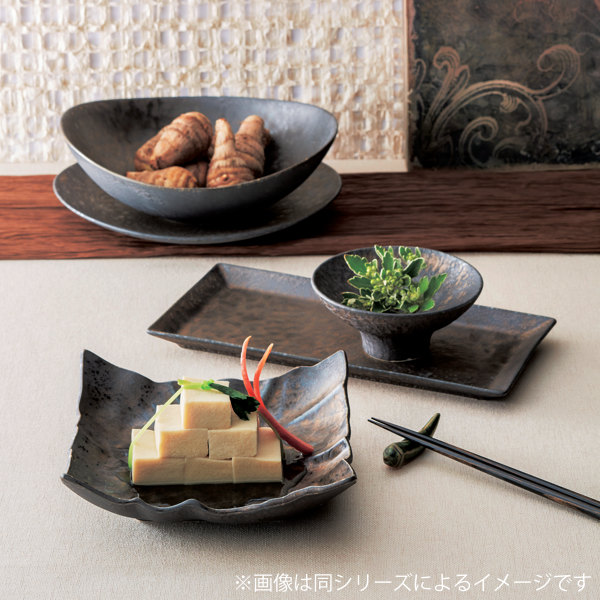 プレート 41cm レクタンギュラープレート 隠れ窯 尚 皿 食器 和食器 磁器 美濃焼 日本製 （ 食洗機対応 電子レンジ対応 長皿 角 レクタングル 大皿 長角皿 前菜皿 オードブル 宴会料理 長方形 おしゃれ 和モダン 高級感 ）_1