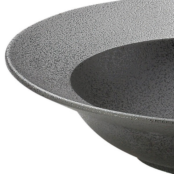 プレート 22cm リムクーププレート 隠れ窯 錫音 皿 食器 和食器 磁器 日本製 （ リムボウル クープ皿 中鉢 丸 リム ラウンド 中皿 リム鉢 深皿 スープボウル サラダボウル おしゃれ 和モダン 黒 シルバー ）