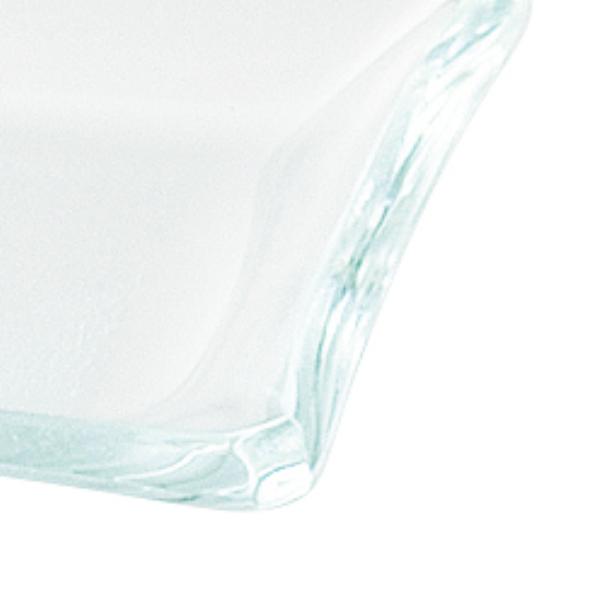 プレート 48cm LＬ 反り角 M.STYLE グランデヴェートロ 皿 食器 ガラス製 （ 大皿 角 スクエア プラター 盛皿 大皿料理 ガラス ビュッフェ オードブル 宴会料理 ワンプレート 盛り込み ガラス皿 おしゃれ モダン ）_1