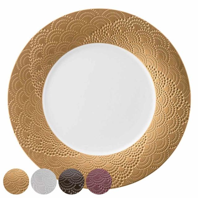 プレート 29cm M.STYLE マグネシアサージ 磁器 （ 食洗機対応 電子レンジ対応 大皿 丸 リム メインディッシュ リム皿 フレンチ ディナープレート 盛皿 ワンプレート 太リム おしゃれ ）