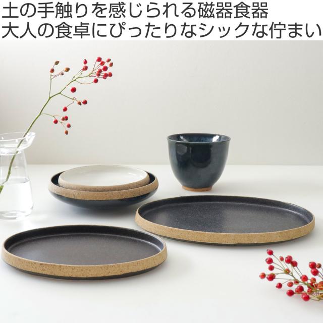 プレート 26cm L オーバル TOSS 磁器 美濃焼 同色3枚セット （ 食洗機対応 電子レンジ対応 皿 お皿 大皿 盛皿 高級感 シック 切り立ち形状 オードブル 盛り合わせ おしゃれ ）