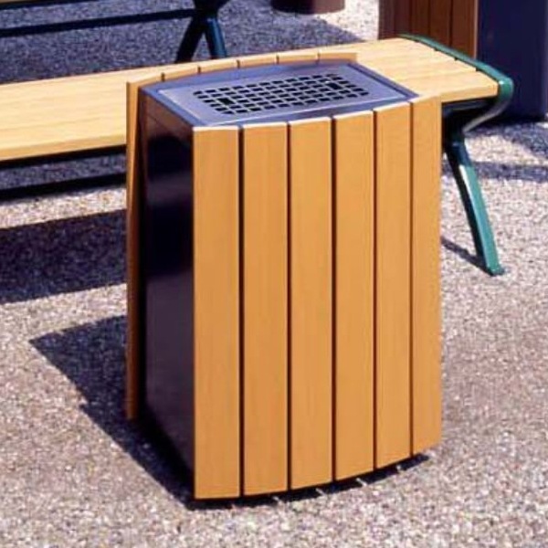 灰皿 業務用 屋内兼用 角型 クリーンスモーキング RW-SS2 （ 法人限定 大容量 スタンド灰皿 ステンレス 木目調 タバコ たばこ 煙草 吸い殻 吸い殻入れ 喫煙室 喫煙所 店舗 店 飲食店 カフェ 会社 オフィス 病院 公園 ）の通販は 43,602円