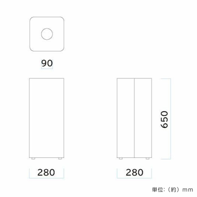 屋内用ゴミ箱 44L 丸穴蓋 ホワイト色 業務用ダストボックス 屑S・屑入 Mseries （ 法人限定 ゴミ箱 屋内 ごみ箱 屋内用ごみ箱 ダストボックス 白 ホワイト 分別ゴミ箱 分別 かん びん ペットボトル 分別ごみ箱 おしゃれ ）の通販は