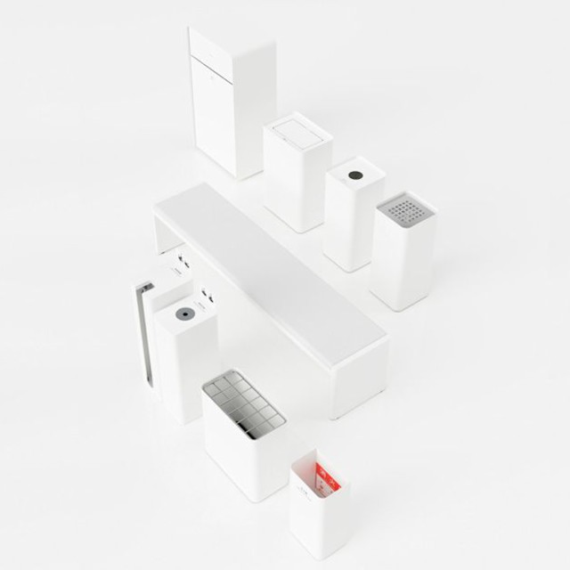 屋内用ゴミ箱 44L 丸穴蓋 ホワイト色 業務用ダストボックス 屑S・屑入 Mseries （ 法人限定 ゴミ箱 屋内 ごみ箱 屋内用ごみ箱 ダストボックス 白 ホワイト 分別ゴミ箱 分別 かん びん ペットボトル 分別ごみ箱 おしゃれ ）の通販は