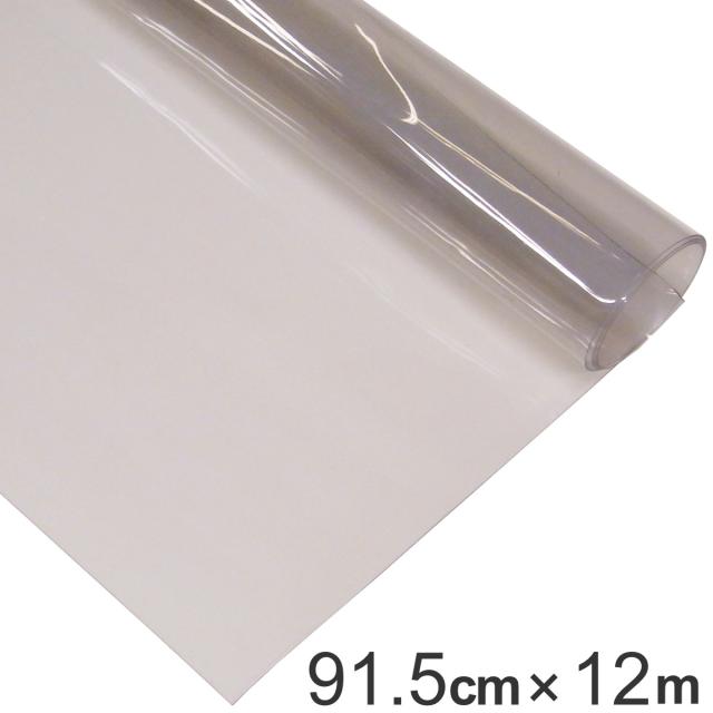 すべり止めマット ビニールクリアーシート 91.5cm×12m巻 平板 （ 法人限定 塩ビシート 養生マット すべり止め マット 滑り止めマット 防滑 滑り止め シート 敷き物 ランナータイプ ランナーマット 半透明 防炎適合品 ）の通販は