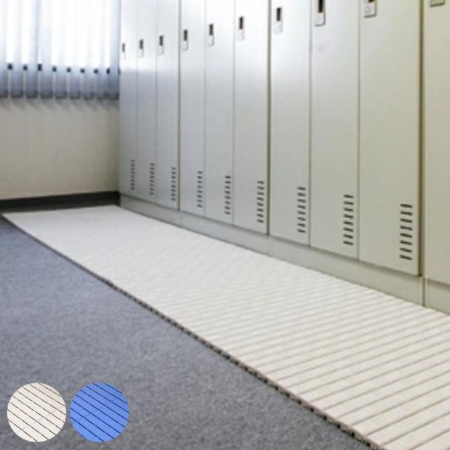 プラスチックスノコ 巻き取り式 60cm×5m巻 （ 法人限定 すのこ 業務用 樹脂スノコ 防炎適合品 屋内 スノコ 滑り止め マット 防炎スノコ すのこマット ロール式 オフィス 店舗 施設 ）