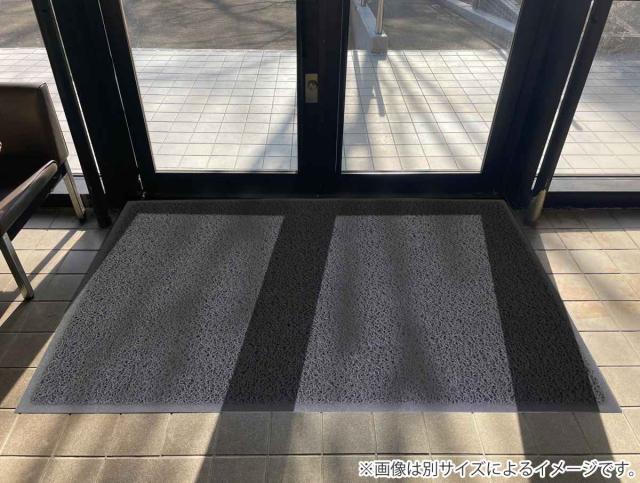 玄関マット 屋外 業務用 60×90cm ハイグリップHD （ 法人限定 ドアマット エントランスマット 出入口 マット 玄関 風除室 ウェルカムマット 滑り止め 高反発 無地 シンプル おしゃれ グレー ブラック 店舗 ）_2