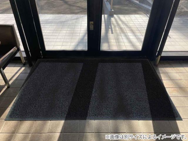 玄関マット 屋外 業務用 60×90cm ハイグリップHD （ 法人限定 ドアマット エントランスマット 出入口 マット 玄関 風除室 ウェルカムマット 滑り止め 高反発 無地 シンプル おしゃれ グレー ブラック 店舗 ）_3
