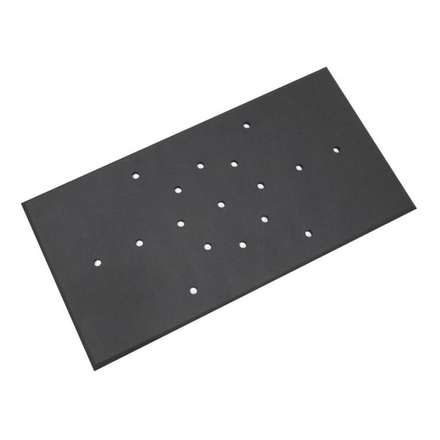業務用マット ワーククッション 50×100cm 穴有 （ 法人限定 業務用 滑り止めマット 厚手 クッション 耐薬 疲労軽減 断熱 冷え対策 水はけ 疲労軽減マット クッションマット 床 立ち作業 衝撃緩衝 工場 ）