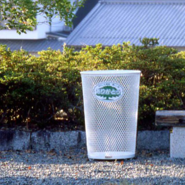 屋外用ゴミ箱 98L #100 大 センターパック 業務用 （ 法人限定 ダストボックス ごみ箱 大容量 分別用 丸型 分別ゴミ箱 98リットル ゴミ箱 ペール 丈夫 耐久性 中身が見える 公園 施設 ）_2