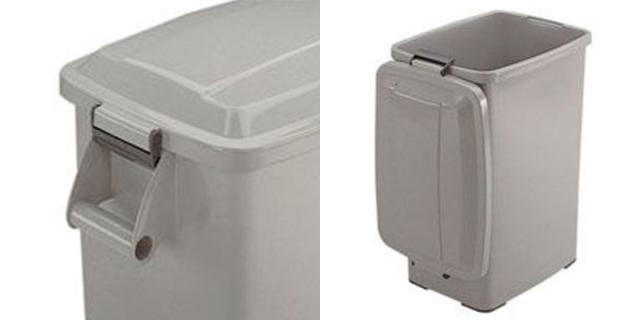 ゴミ箱 45L 水切りペール キャスター付 業務用 （ 法人限定 ごみ箱 ダストボックス 厨房 飲食 大容量 水切り付き カゴ インナーボックス 45リットル ふた付き 生ゴミ 飲食店 屑入れ 屋内用 屋内 キャスター付き ）_4