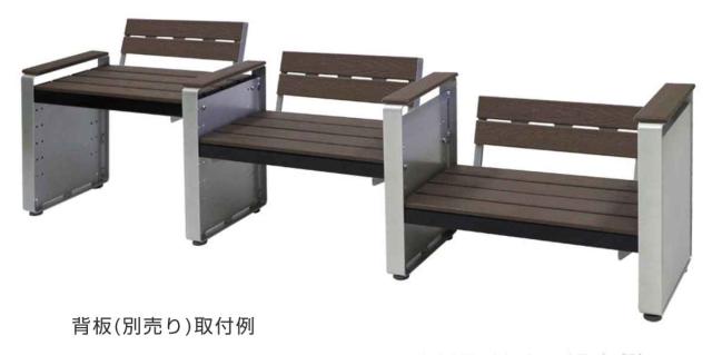 ベンチ 幅188cm ステップベンチ 屋外 業務用 （ 法人限定 屋外ベンチ 座面高 6段階調節 連結 屋内外 再生 樹脂製 長椅子 イス 背もたれ無し 組立 屋内 座面高41.7cm〜15.2cm おしゃれ プラスチック ）_9
