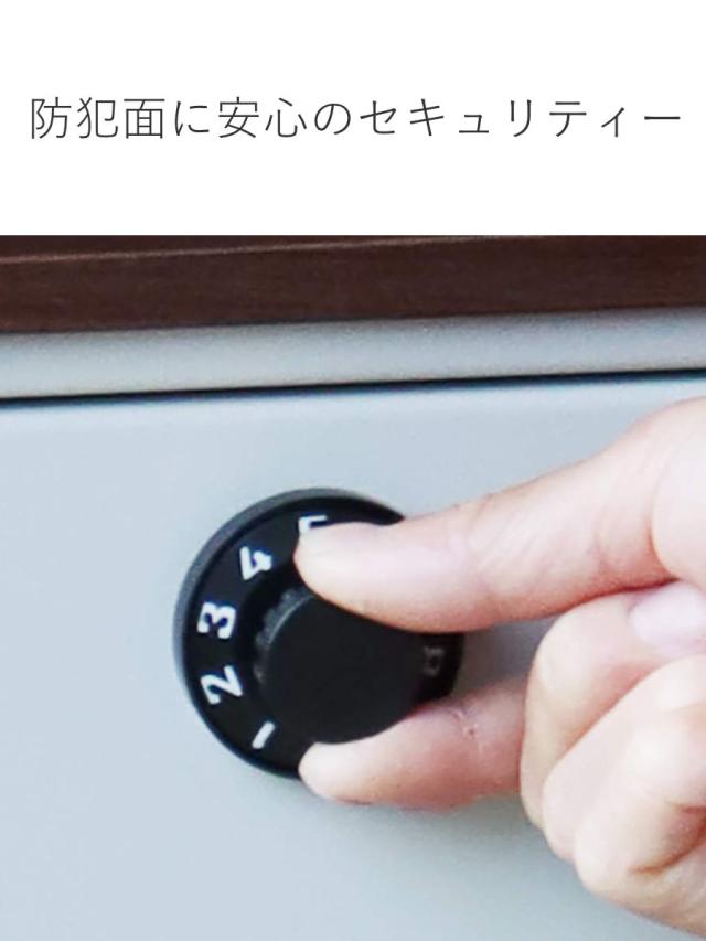 ポスト 置き型 スタンドポスト Gilda （ 自立式 メール便ポスト 郵便ポスト 郵便受け メールボックス スタンド型 ダイヤル式 新聞受け 縦型 ダイヤル錠 一戸建て 屋外 玄関 壁 本体 A4 角2 おしゃれ 置くだけ ）_9