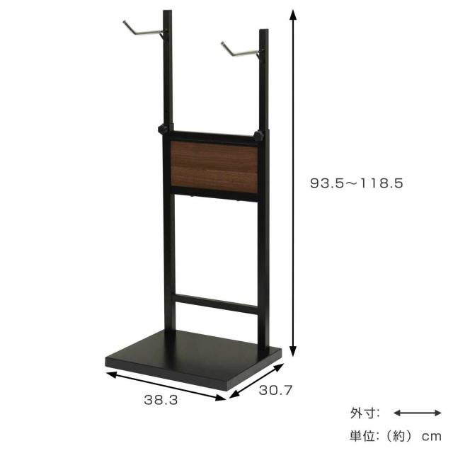 自転車スタンド 1台用 室内用 6段階高さ調整 （ サイクルスタンド ラック ディスプレイ 1台 転倒防止 盗難防止 室内 ブラック×ブラウン ホワイト×ホワイト 収納 棚 ）_4