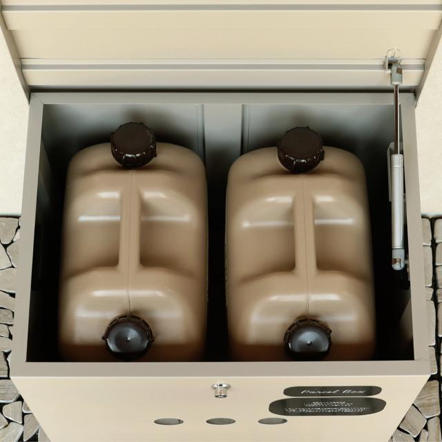 宅配ボックス ベンチ収納宅配ボックス Linda リンダ （ 宅配 ボックス 置き配用ボックス 玄関 屋外 宅配BOX 1段 大型 大容量 据え置き 宅配便 配達 戸建て 後付け 簡単設置 プッシュキー 鍵付き ベンチ型 収納ボックス ）_13