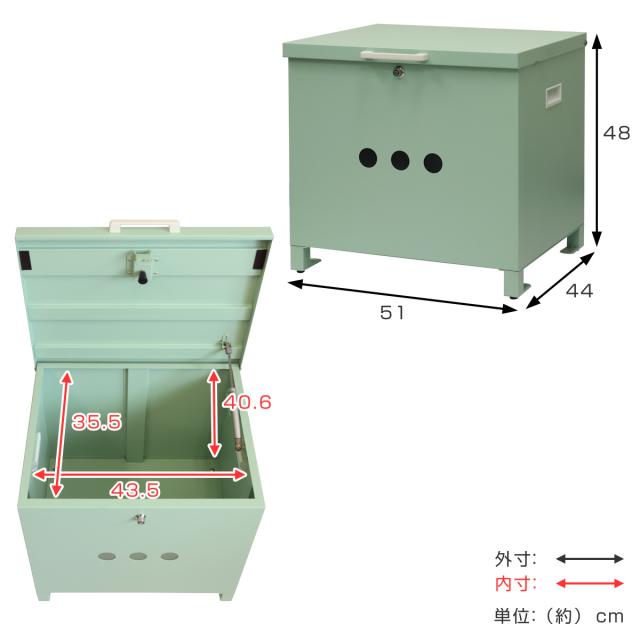宅配ボックス ベンチ収納宅配ボックス Linda リンダ （ 宅配 ボックス 置き配用ボックス 玄関 屋外 宅配BOX 1段 大型 大容量 据え置き 宅配便 配達 戸建て 後付け 簡単設置 プッシュキー 鍵付き ベンチ型 収納ボックス ）_4