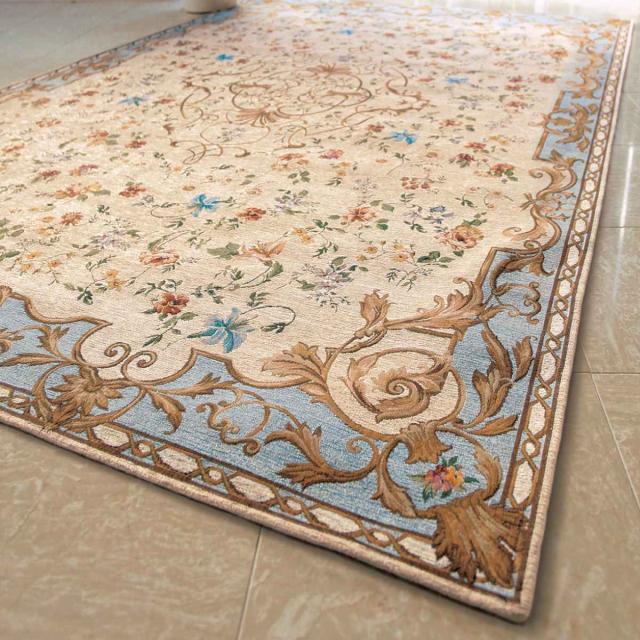 ラグ カーペット ゴブラン織り アンドレス 200×250cm （ 絨毯 マット ラグマット 長方形 コブラン ホットカーペット対応 床暖房対応 アクセントラグ 床暖 ホットカーペット 対応 インテリア 花柄 刺繍柄 ）の通販は