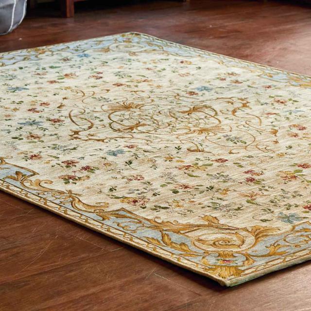 ラグ カーペット ゴブラン織り アンドレス 200×250cm （ 絨毯 マット ラグマット 長方形 コブラン ホットカーペット対応 床暖房対応 アクセントラグ 床暖 ホットカーペット 対応 インテリア 花柄 刺繍柄 ）の通販は