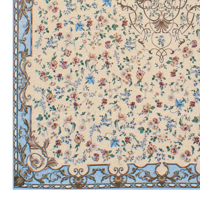 ラグ カーペット ゴブラン織り アンドレス 200×250cm （ 絨毯 マット ラグマット 長方形 コブラン ホットカーペット対応 床暖房対応 アクセントラグ 床暖 ホットカーペット 対応 インテリア 花柄 刺繍柄 ）の通販は