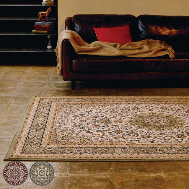 ラグ ラプソディ ウィルトン織 約340×340cm ウール100％ 床暖房対応 （ カーペット 絨毯 マット ラグマット 正方形 ウィルトン織り 8畳 厚手 アクセントラグ ボリューム 長毛 床暖 ホットカーペット 対応 柄 シンプル インテリア ）の通販は 110,140円