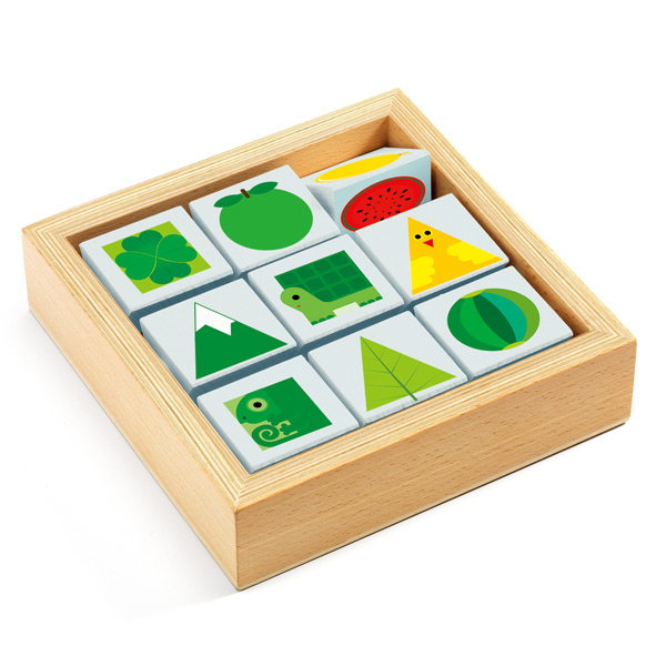 絵合わせパズル トリ ベーシック おもちゃ 知育玩具 木製 ジェコ Djeco キューブパズル 9コマ パズル キューブ 三角 絵合わせキューブの通販はau Pay マーケット お弁当グッズのカラフルbox