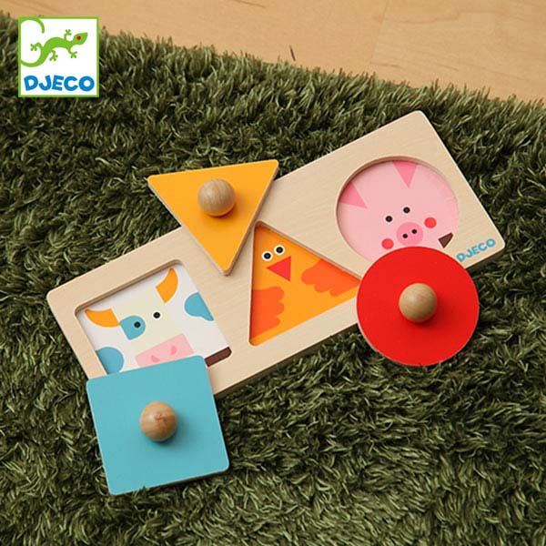 パズル 動物 フォーマ ベーシック おもちゃ 知育玩具 木製 ジェコ Djeco はめ込みパズル 3ピース 三角 四角 持ちやすい 型はめパズル の通販はau Pay マーケット お弁当グッズのカラフルbox