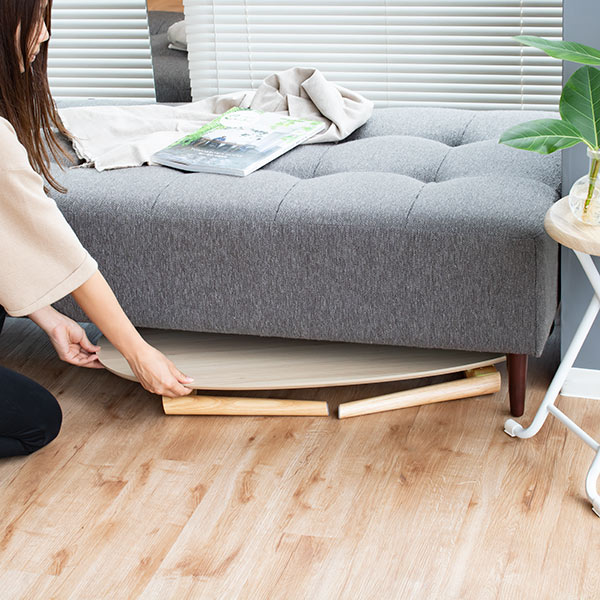 折りたたみ テーブル 幅90cm オーバル コンパクト 子供 ローテーブル 折れ脚テーブル （ 折り畳み 折りたたみテーブル 机 幅 90 ミニテーブル 楕円 座卓 センターテーブル コンパクトテーブル 木目調 省スペース 収納 ）_6