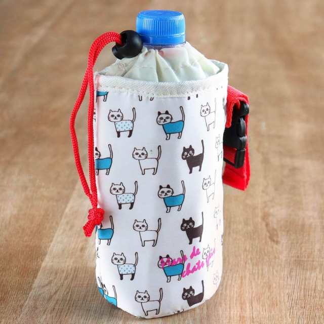 売り尽 ボトルケース ネコ （ ボトルカバー ペットボトルカバー ペットボトルケース 女子 ねこ 保冷 保温 ペットボトル カバー ホルダー ケース 