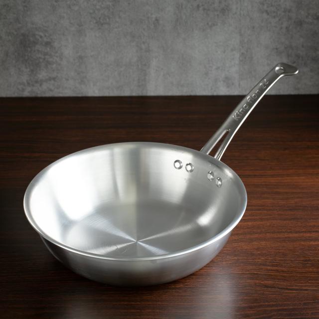 Master Chef 最高級ステンレス無水鍋　ステンレスフライパン フライパン 27cm IH対応 深型 ステンレス製 キングフロン ノーメイク