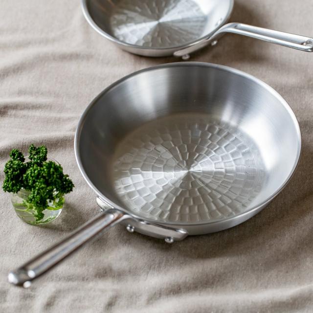 打出フライパン 24cm ガス火専用 アルミ製 中尾アルミ （ ガス火対応