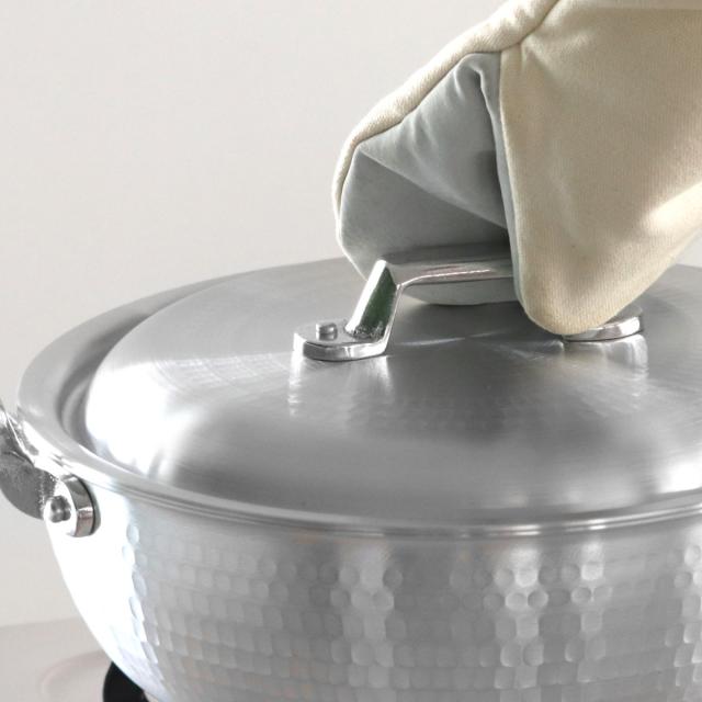 アルミ鍋　打出円付鍋　42cm 蓋付き　両手鍋 業務用鍋 炊き出し用鍋 アルミ鍋 打出円付鍋 42cm 蓋付き 両手鍋 業務用鍋 炊き出し用