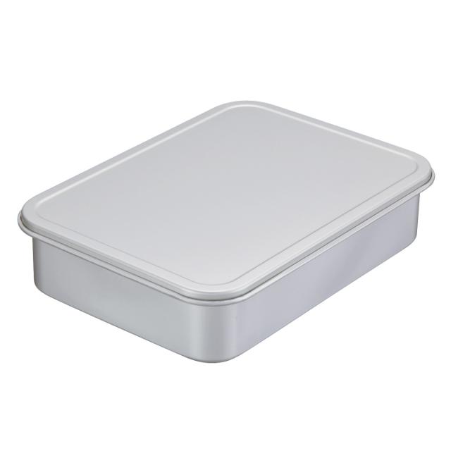 バット 蓋付バット 大 中尾アルミ （ アルマイト 番重 コンテナ 餅箱 餅ばこ フードコンテナー 保存容器 もち箱 フードテナー 業務用 餅 もち 餅つき 用品 ストッカーフードパン もちばこ フタ付き ）の通販は