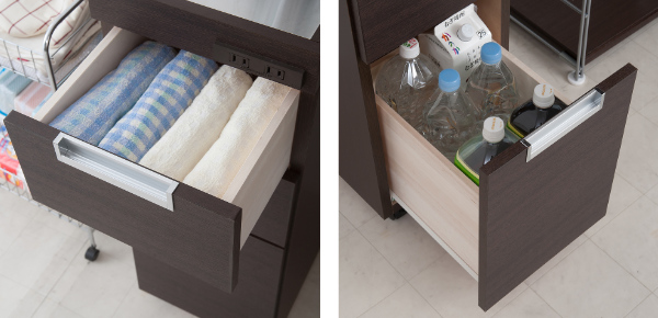 キッチンカウンター スリムカウンター ステンレストップ 幅30.5cm （ キッチンワゴン キッチン 収納 キッチンラック スリム キッチン収納 ワゴン 隙間 すき間 省スペース 白 ブラウン キャスター付き コンセント付き ）